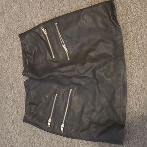 Leather skirt